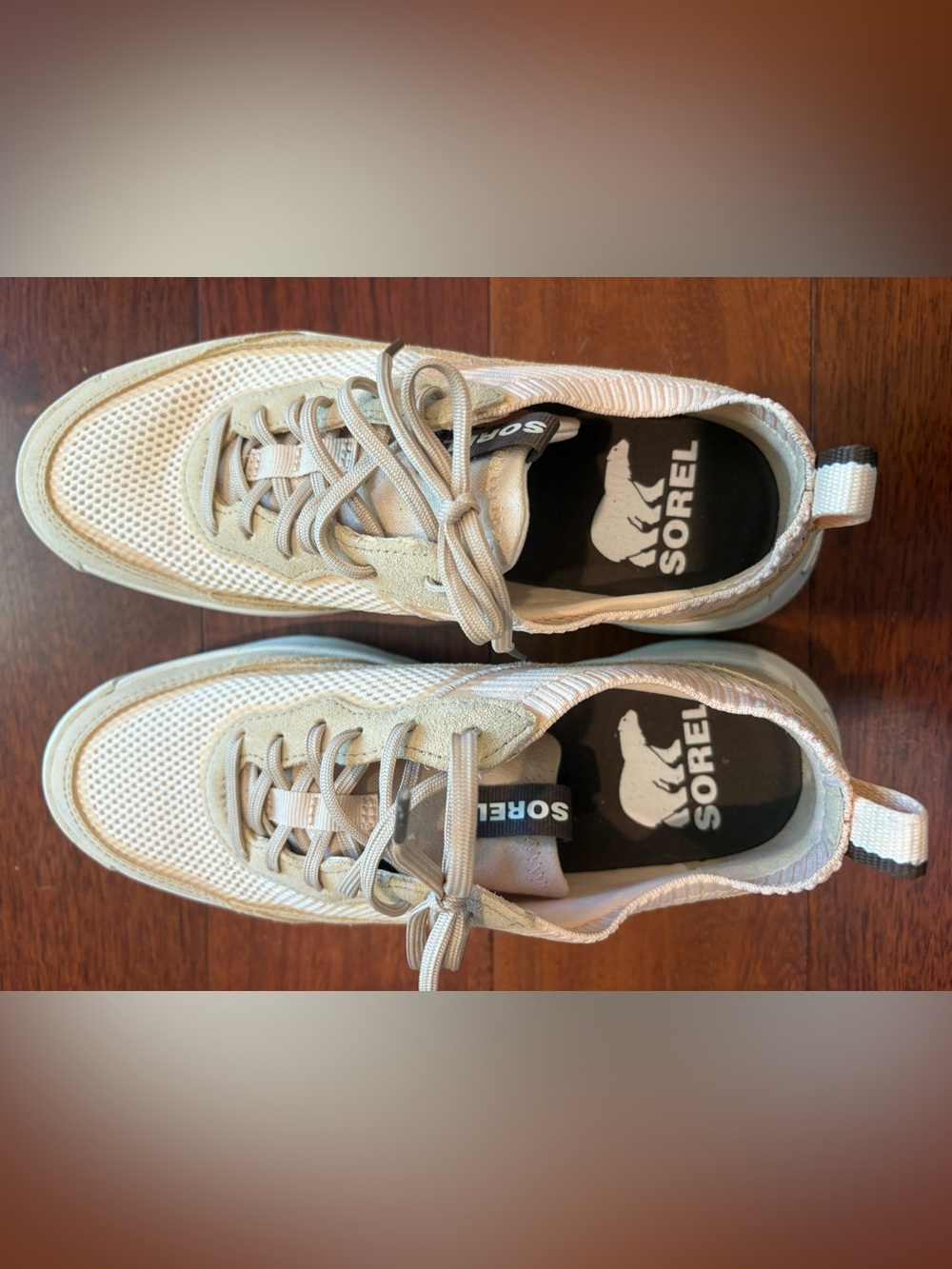 Sorel Women's Lace-Up Sneakers in Light Peach - Picture 4 of 4